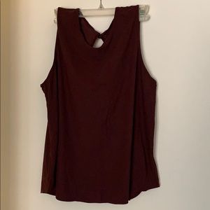Lululemon keyhole open back tank top